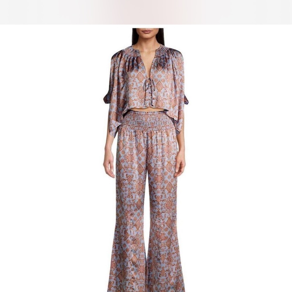 Free People Intimately Pajama Party Sleep Set in Misty Mornings size XS